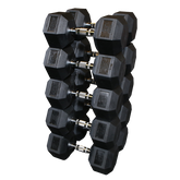 Rubber Hex Dumbell 55-75lb pairs